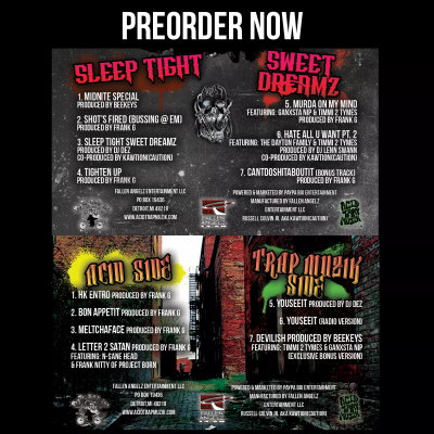 Available Now-Mastamind "Sleep Tight Sweet Dreamz/Hell'z Kitchin Bonus Crack Ep Double Cassette