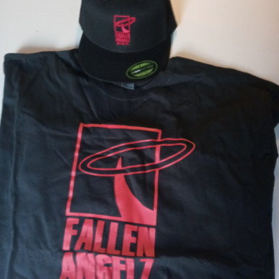 CLEARANCE - Fallen Angelz ENT Fitted Hat & 2XL T-Shirt